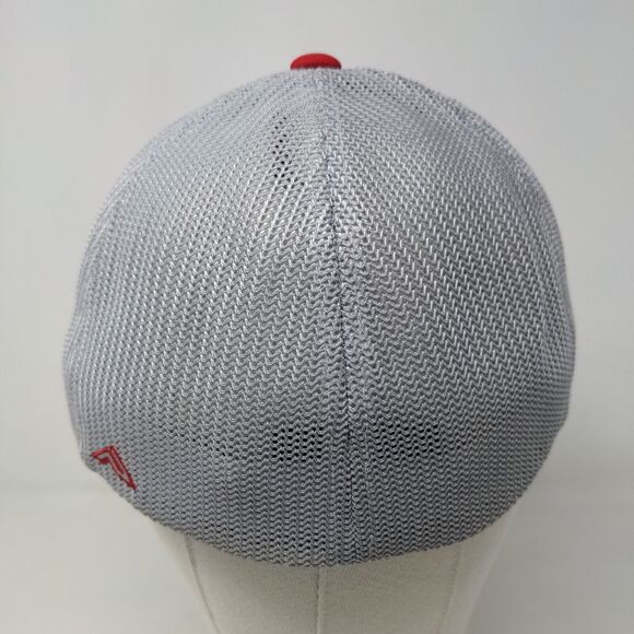 Pacific Headwear Men's Fitted Hat Gray Size L/XL 7 3/8 - 8 Embroidered BSM Logo - Picture 7 of 11